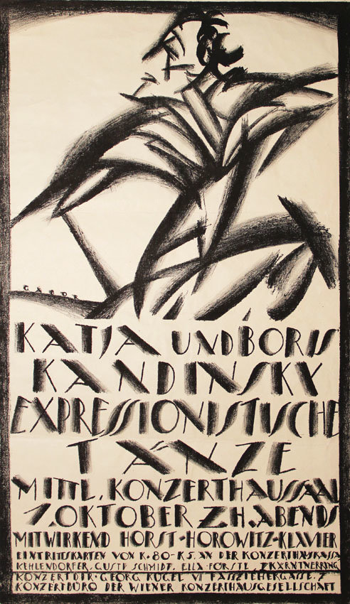 Laszlo Gabor Katja und Boris Kandinsky Expressionistische Tänze Konzerthaus um 1920