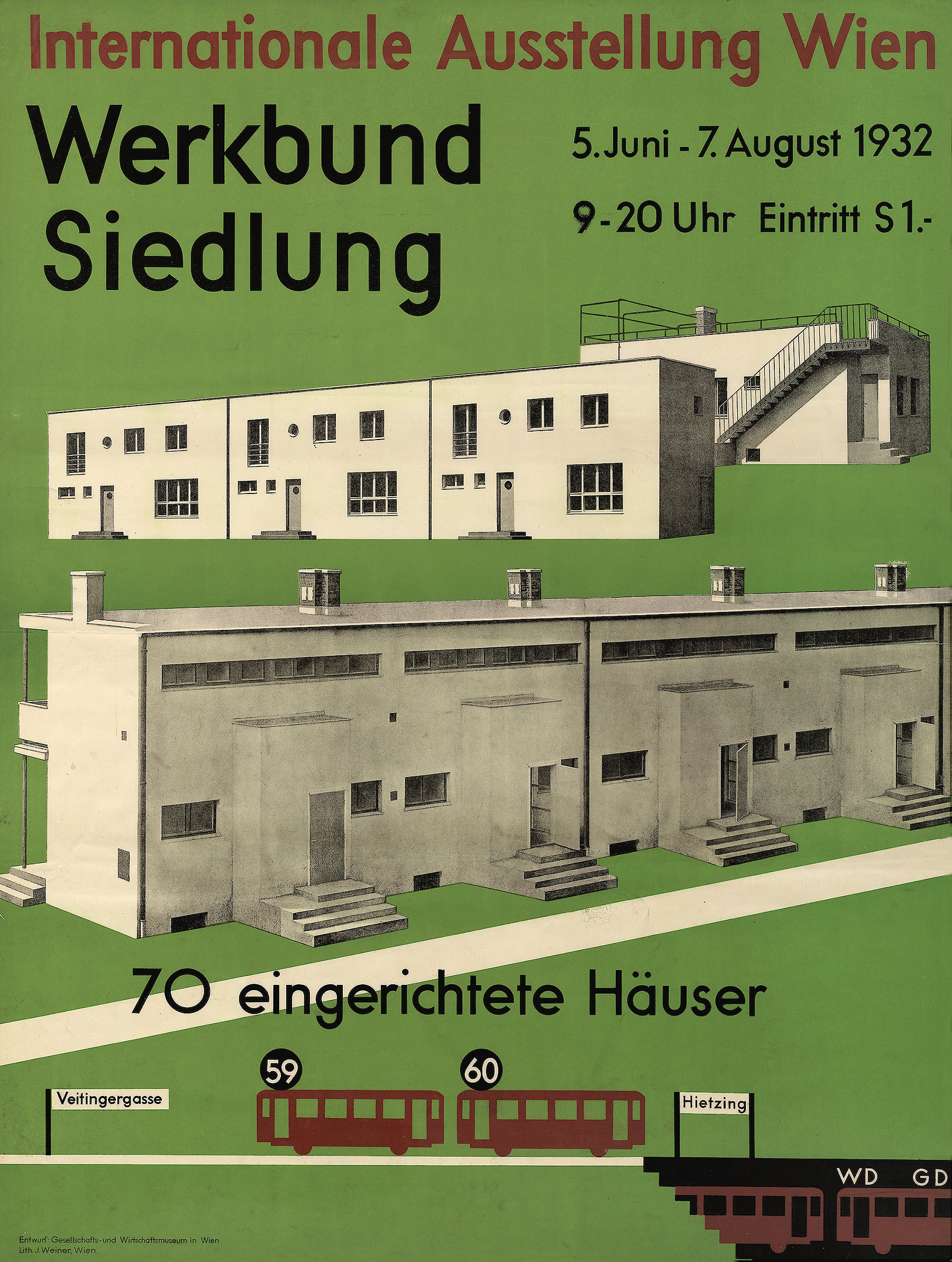 Werkbund Siedlung. Internationale Ausstellung Wien, 1932 Gesellschafts- und Wirtschaftsmuseum in Wien/I.Weiner 1932
